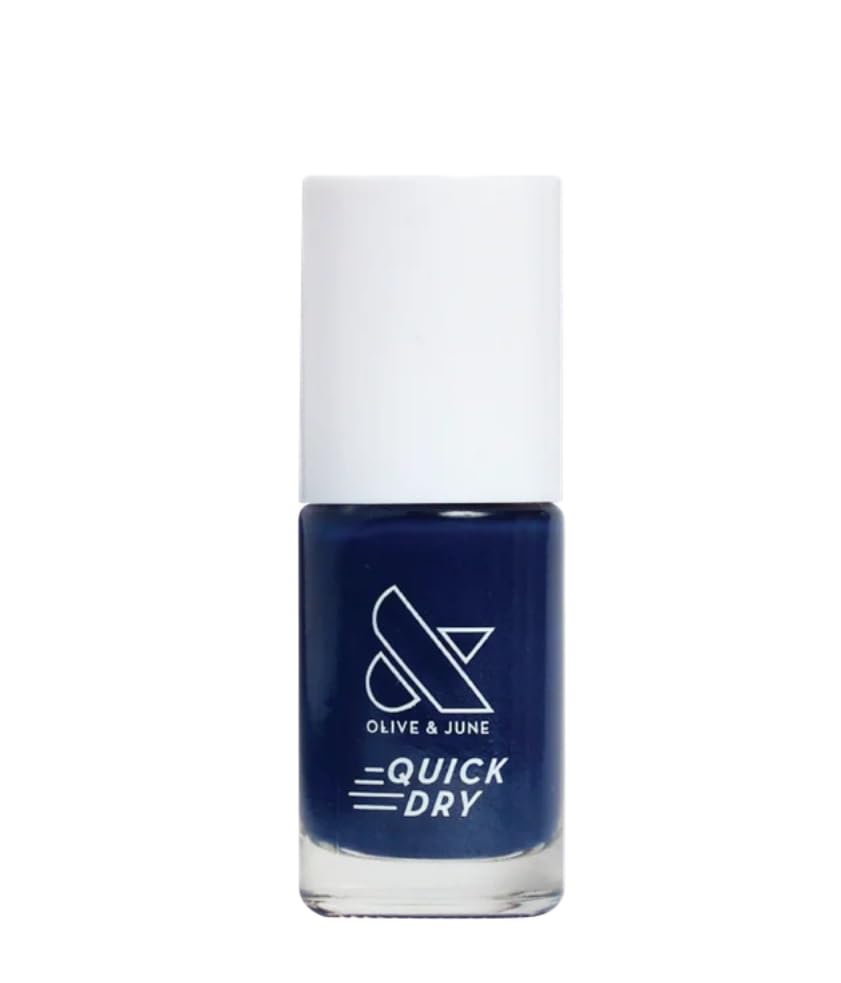 Olive & June Quick Drying Nail Polish, Suited, Midnight Blue, 0.3 fl oz
