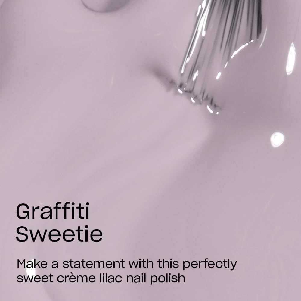 OPI Nail Lacquer Graffiti Sweetie | Opaque Light Purple Crème Chip Resistant Nail Polish | Downtown LA Collection