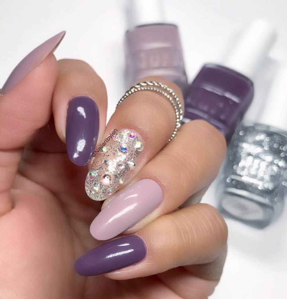 duri Nail Polish, 739 Sagittarius, Pastel Light Purple Beige, Glossy Finish, 0.45 Fl Oz