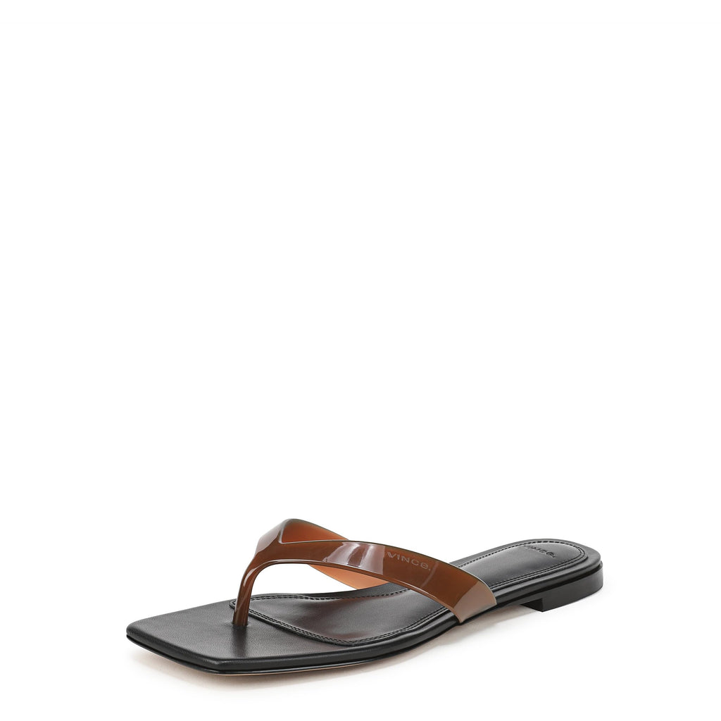 Vince Women's San Juan Jelly Thong, Saddle, 9 Medium US