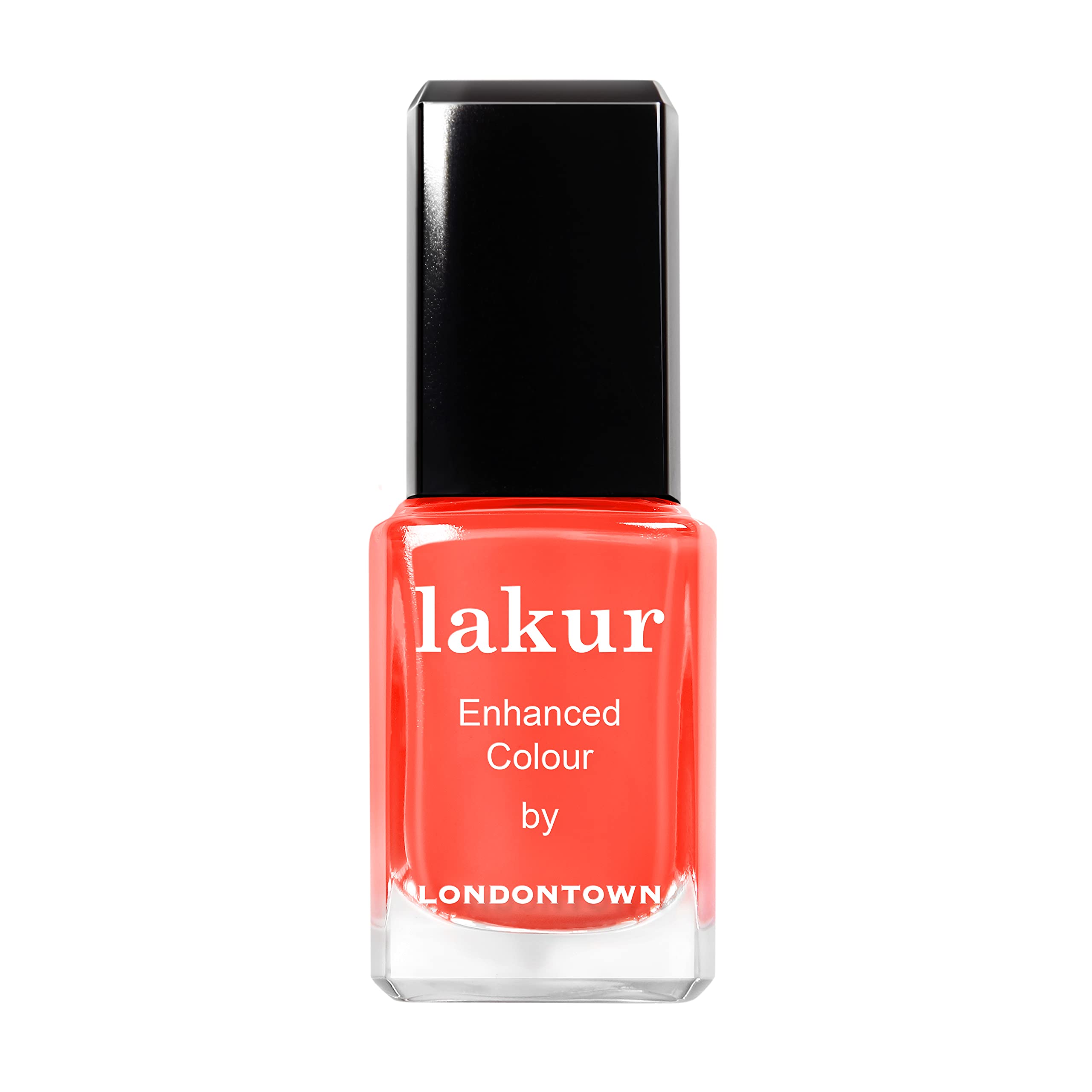 LONDONTOWN LONDONTOWN LAKUR Nail Polish, Nail Lacquer, Flashback, Sunset Orange, 1 ct.