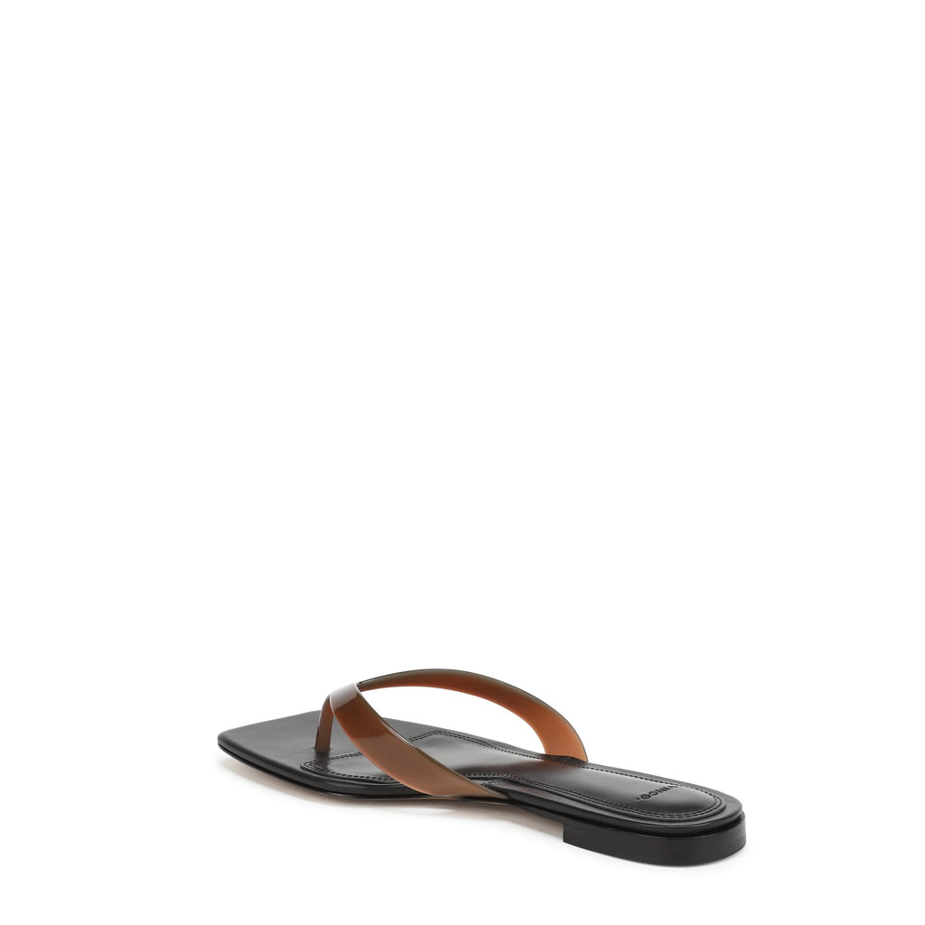 Vince Women's San Juan Jelly Thong, Saddle, 9 Medium US