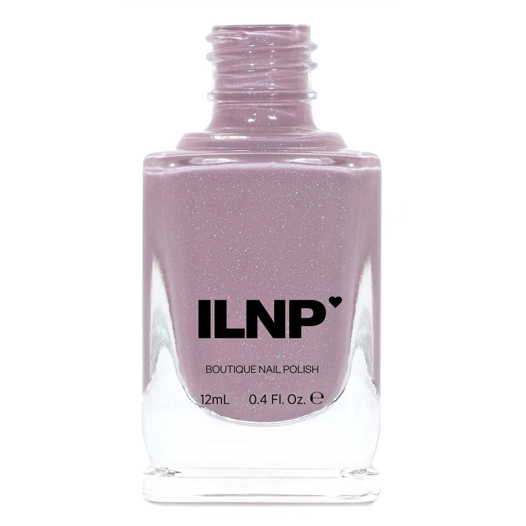ILNP Internship - Dusty Plum Neutral Nail Polish, Subtle Holographic, Chip Resistant, 7-Free, Non-Toxic, Vegan, Cruelty Free, 12ml