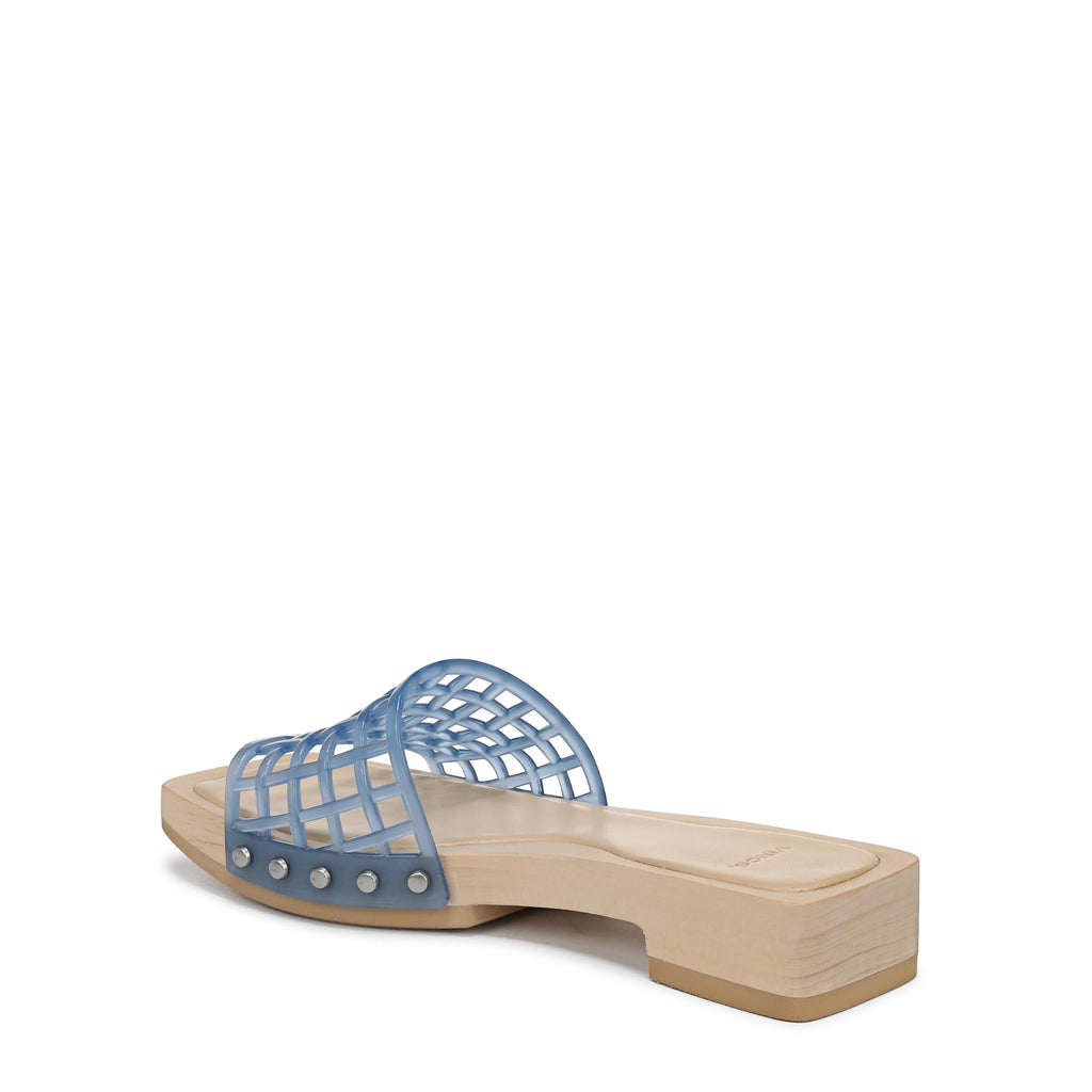 Vince Womens Barbara Jelly Slide Sandal Surf Blue 9 M