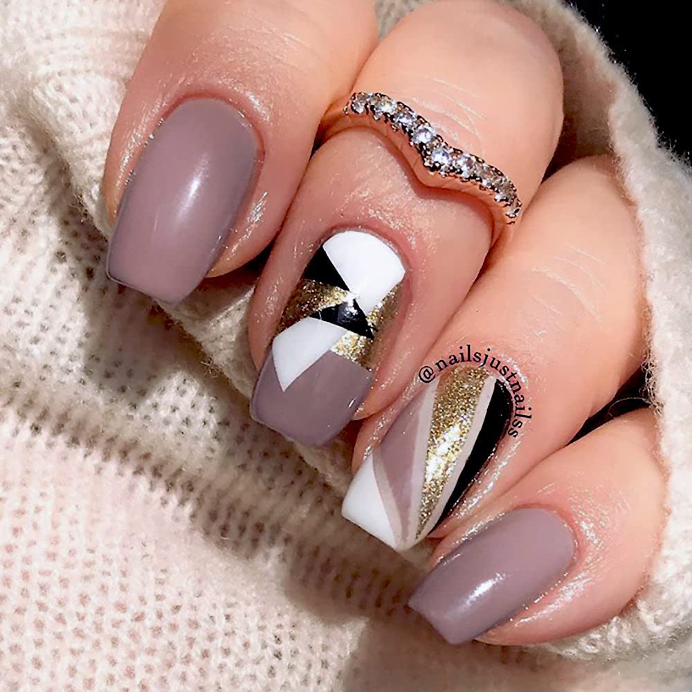 duri Nail Polish, 739 Sagittarius, Pastel Light Purple Beige, Glossy Finish, 0.45 Fl Oz