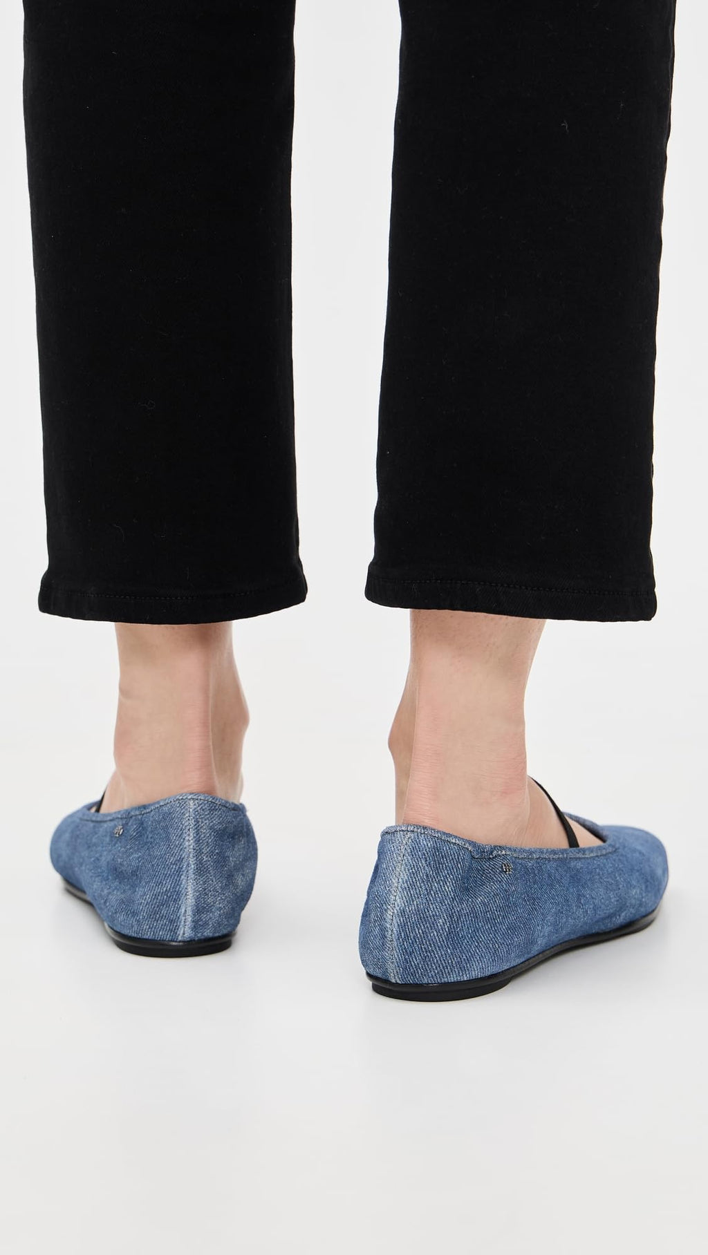 Tory Burch Women's Runway Ballet Flats, Dark Denim/Perfect Black, 11 Medium US