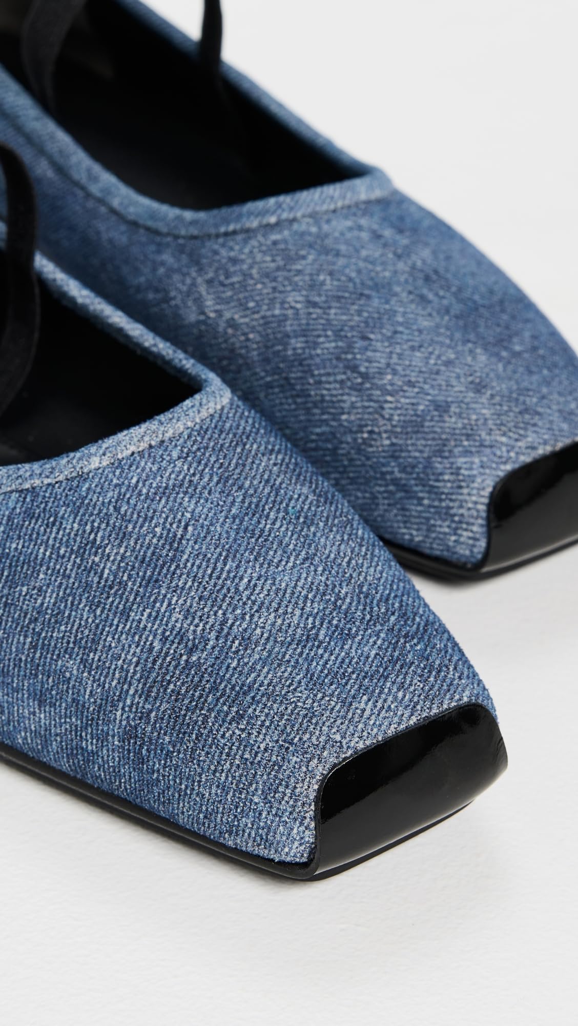 Tory Burch Women's Runway Ballet Flats, Dark Denim/Perfect Black, 11 Medium US