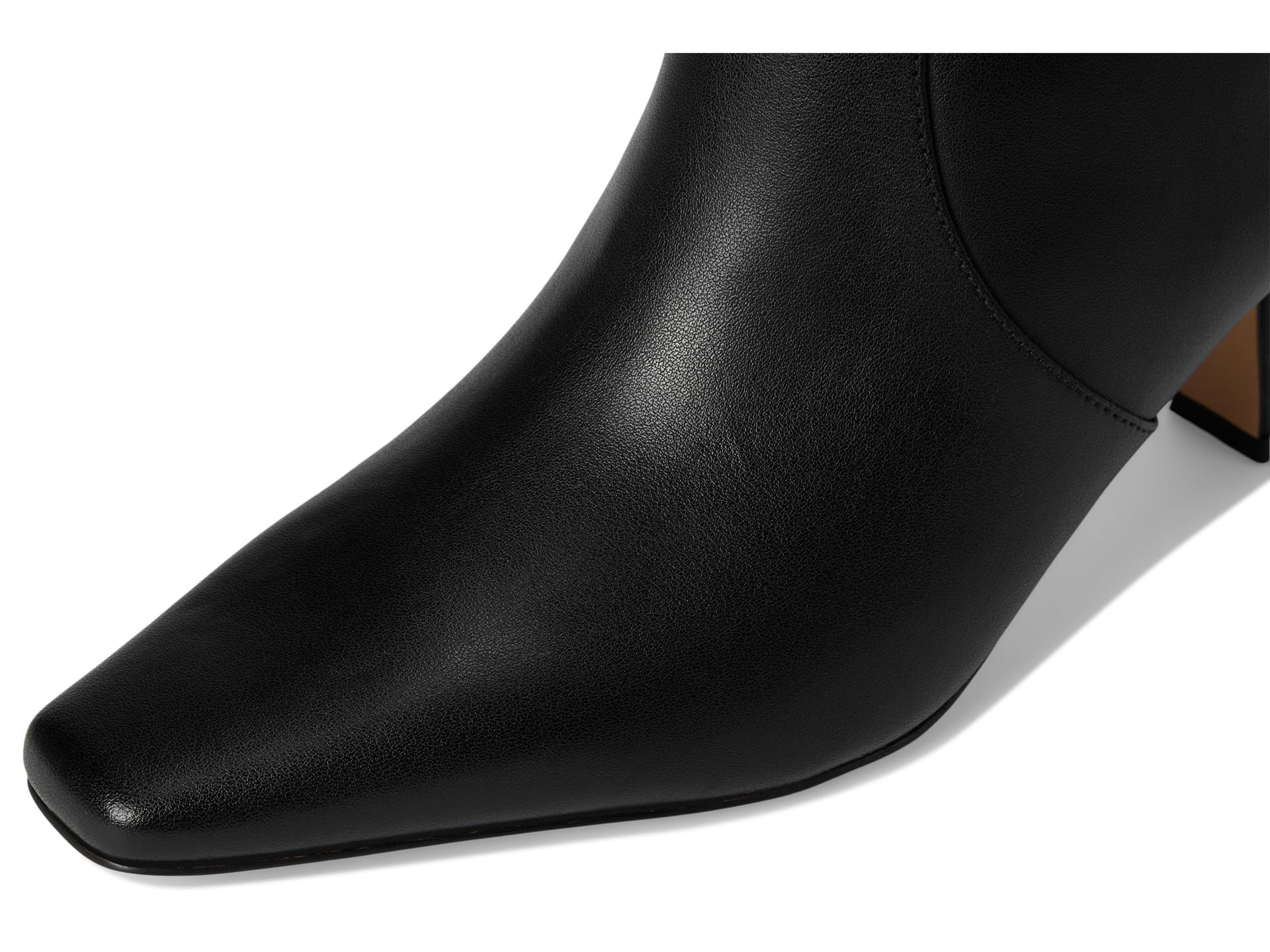 Coach CBP25 Black Sculpted Kitten Heel Bootie