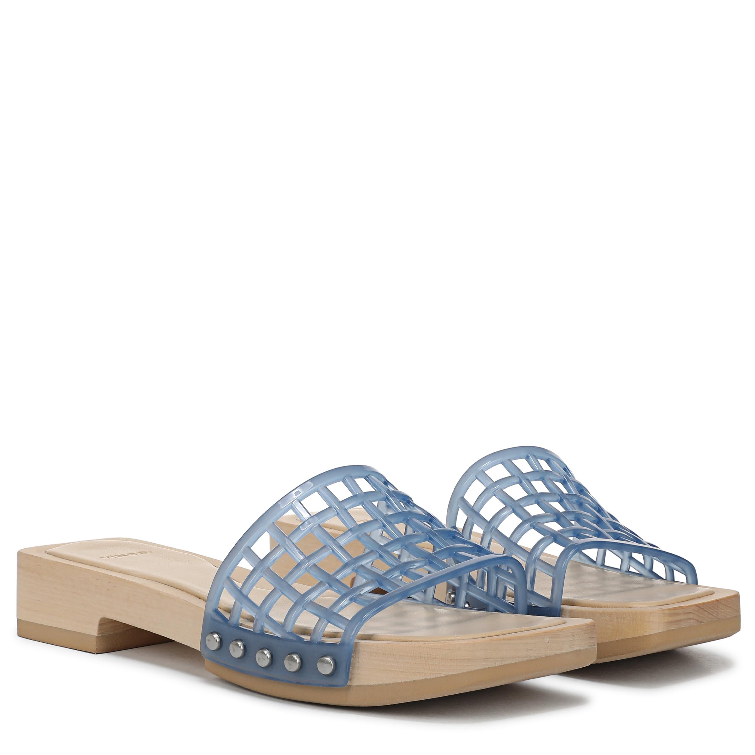 Vince Womens Barbara Jelly Slide Sandal Surf Blue 9 M