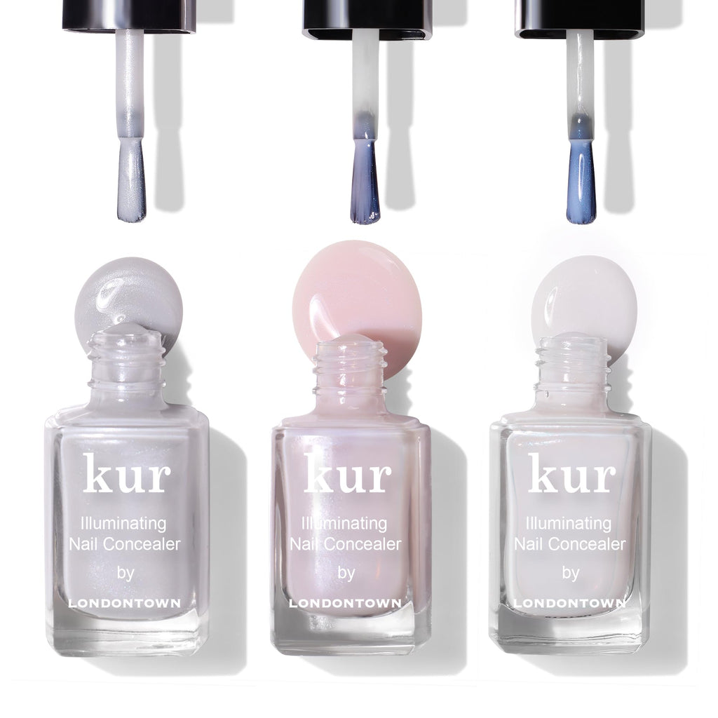 LONDONTOWN Pink Illuminating Nail Concealer, Sheer Brightening Nail Polish & Strengthener for Yellowing, Damaged or Discolored Nails, Natural Nail Perfector, Light Sheer Pink, 21+ Free, 0.4 Fl Oz