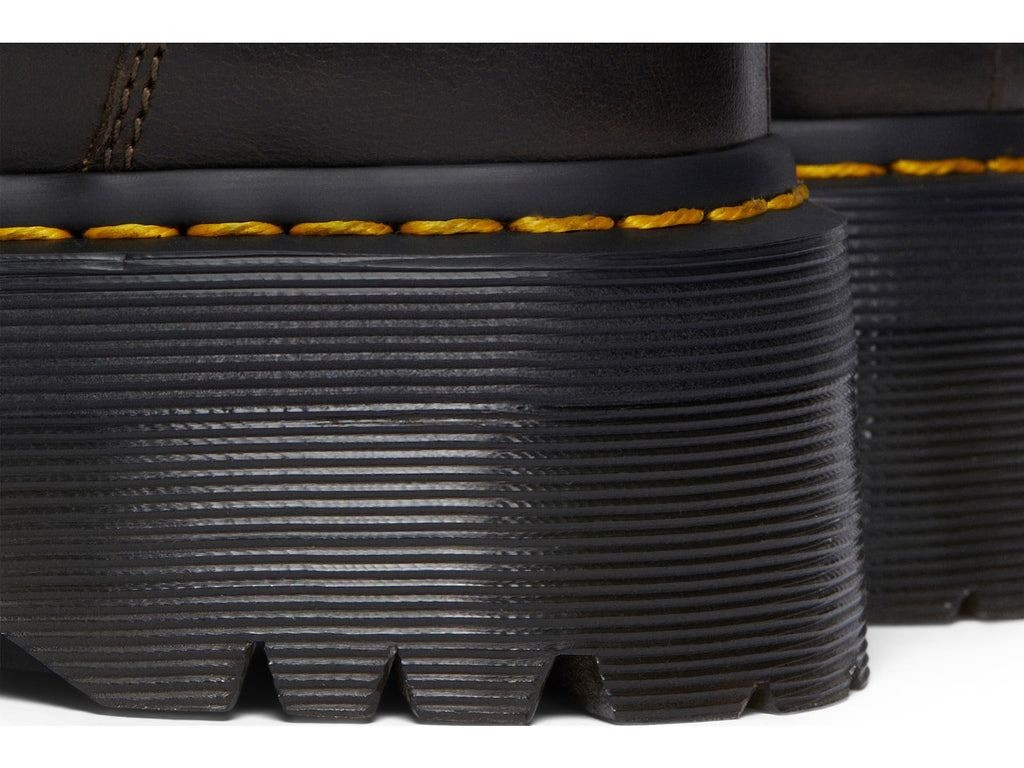 Dr. Martens 8053 Quad Leather Platform Shoes Dark Khaki