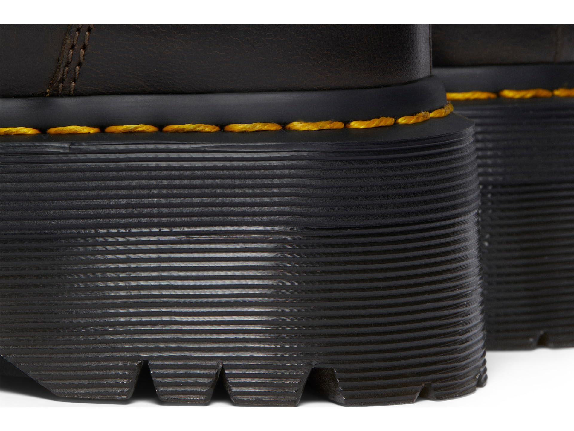 Dr. Martens 8053 Quad Leather Platform Shoes Dark Khaki