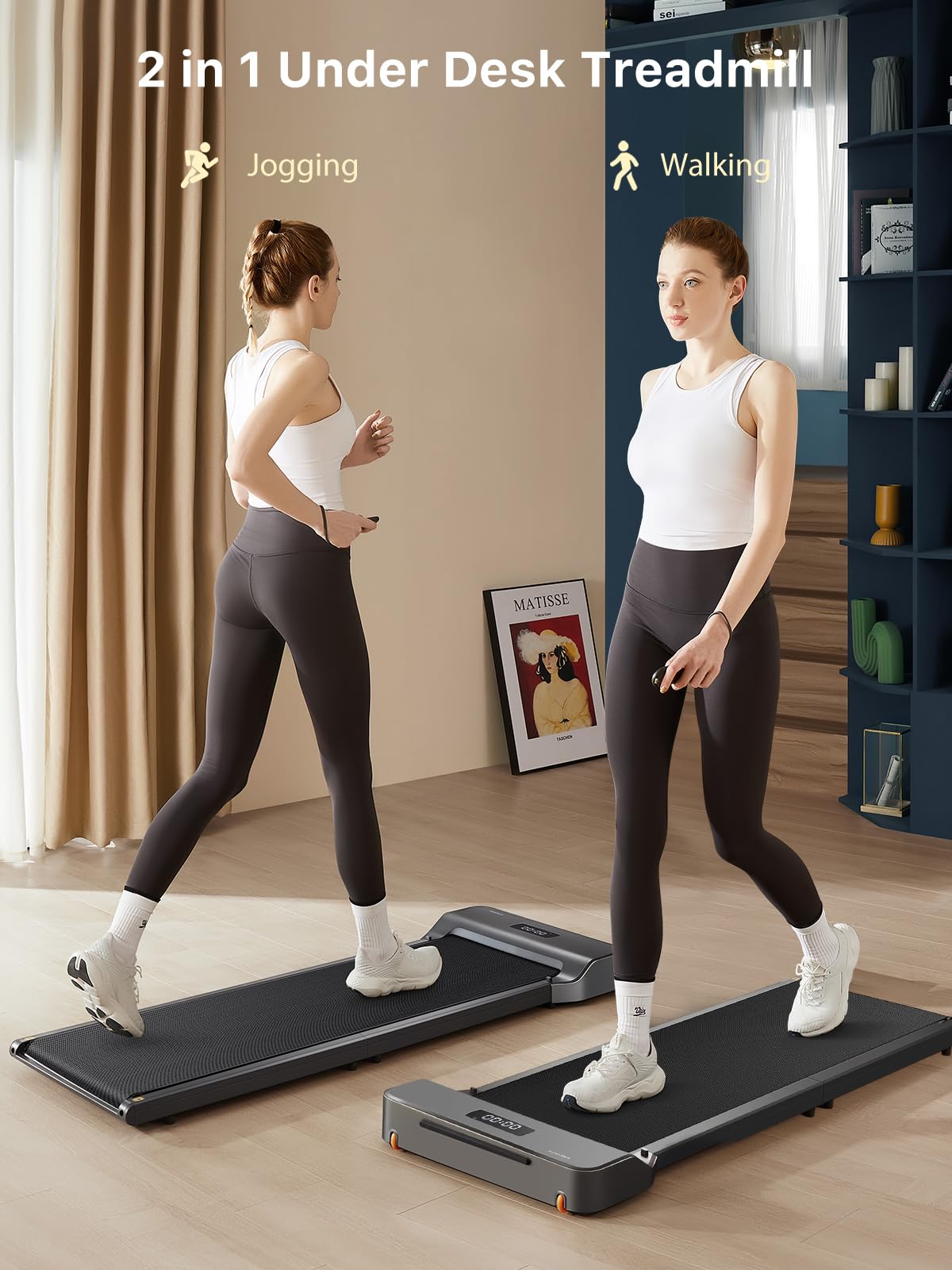 WALKINGPAD Z1 Foldable Walking Pad Treadmill for Home Office, Under Desk Treadmill with Adaptive Speed Control, Compact Design for Small Spaces, No Assembly Needed