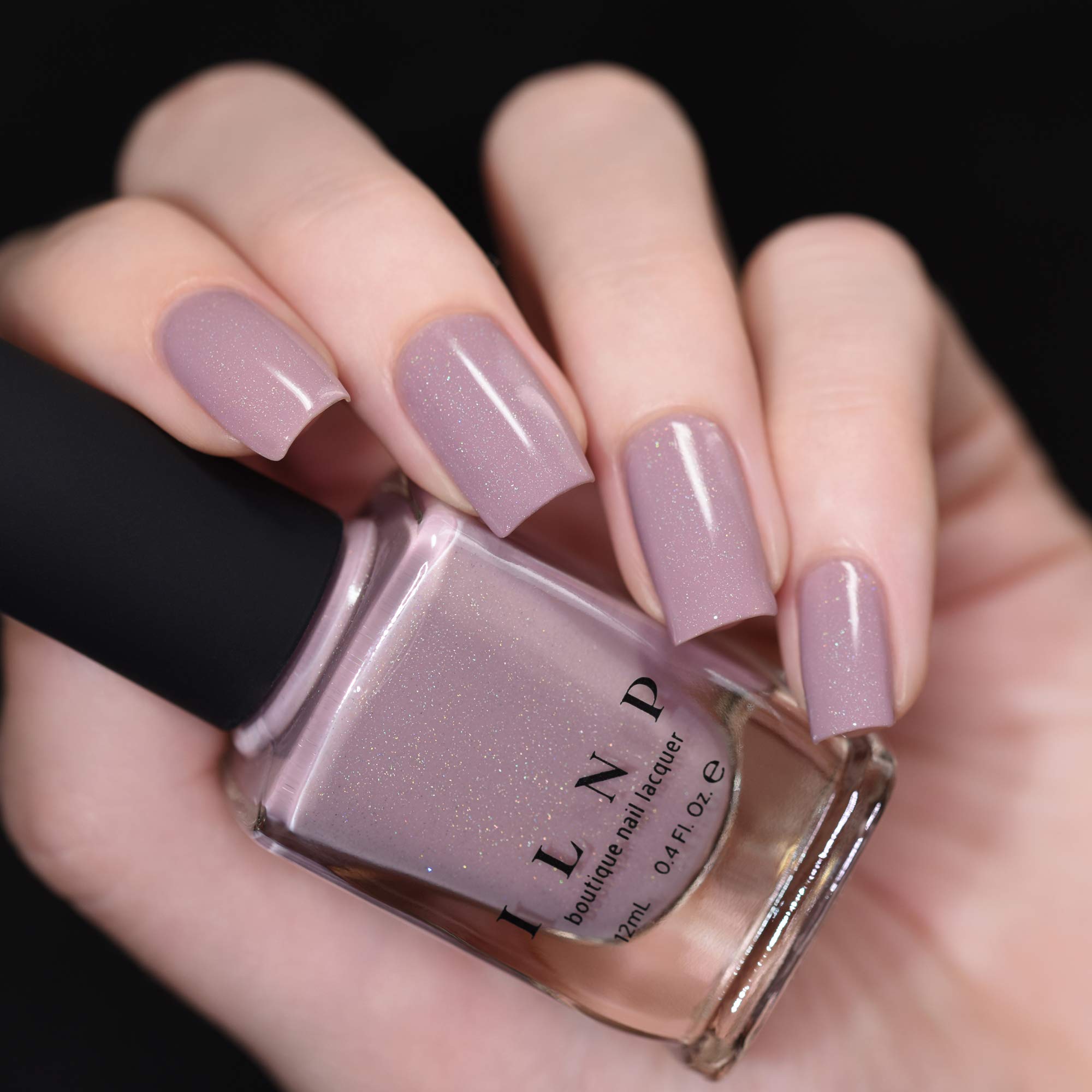 ILNP Internship - Dusty Plum Neutral Nail Polish, Subtle Holographic, Chip Resistant, 7-Free, Non-Toxic, Vegan, Cruelty Free, 12ml