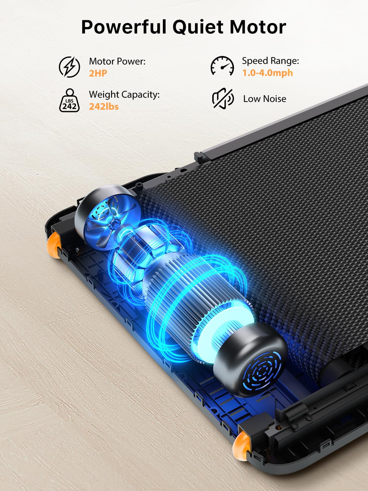 WALKINGPAD Z1 Foldable Walking Pad Treadmill for Home Office, Under Desk Treadmill with Adaptive Speed Control, Compact Design for Small Spaces, No Assembly Needed